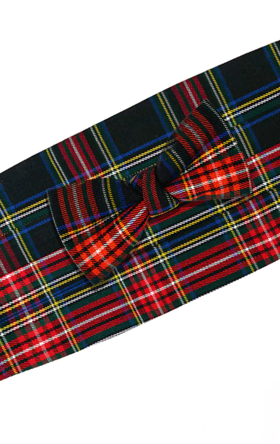 Marineblaue Schottenkaro Fliege & Kummerbund Set - photo 1 Marineblaue Schottenkaro Fliege & Kummerbund Set - photo 1