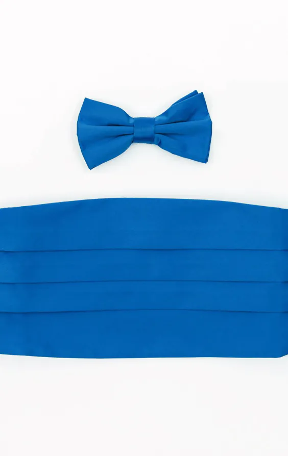 Blau Kummerbund und Fliege Set Blau Kummerbund und Fliege Set