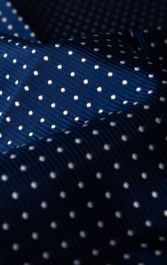 Blaue Einstecktuch mit Weißem Punkt - photo 1 Blaue Einstecktuch mit Weißem Punkt - photo 1