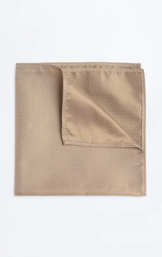 Taupe strukturiertes Einstecktuch