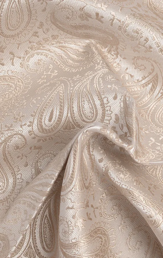 Champagnerfarben Paisley-Muster Einstecktuch - photo 1 Champagnerfarben Paisley-Muster Einstecktuch - photo 1