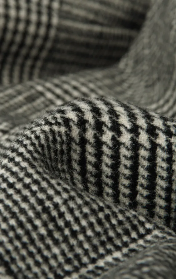 Schwarz und cremefarben Prince of Wales Tweed Karo Jackett - photo 6 Schwarz und cremefarben Prince of Wales Tweed Karo Jackett - photo 6