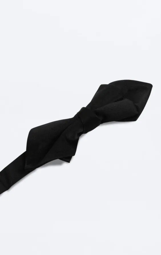 Schmale Fliege, schwarz mit Spitze - photo 1 Schmale Fliege, schwarz mit Spitze - photo 1