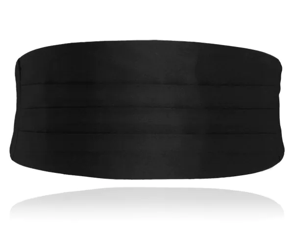 Set, Kummerbund und Fliege, Seide, schwarz - photo 2