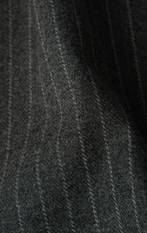 Anthrazitgraue mit Kreidestreifen Anzug Hose - photo 3 Anthrazitgraue mit Kreidestreifen Anzug Hose - photo 3