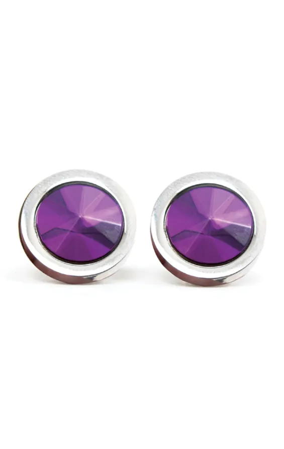 Manschettenknöpfe - Schmuckstein violett - photo 2
