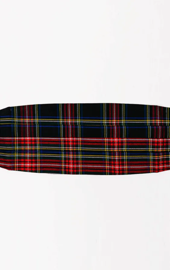 Marineblaue Schottenkaro Kummerbund Marineblaue Schottenkaro Kummerbund