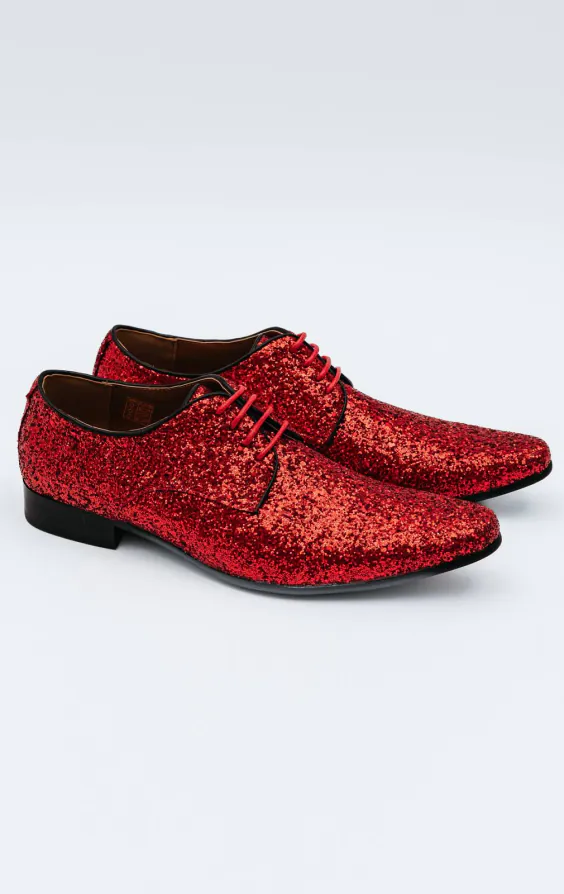 Schuhe, Rot, Glitzer Schuhe, Rot, Glitzer