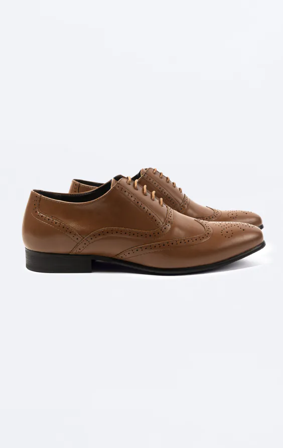 Tan Oxford Brogue Schuhe