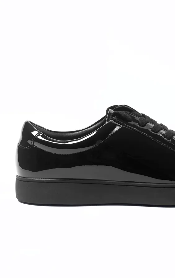 Schwarzer Lack Trainer - photo 4