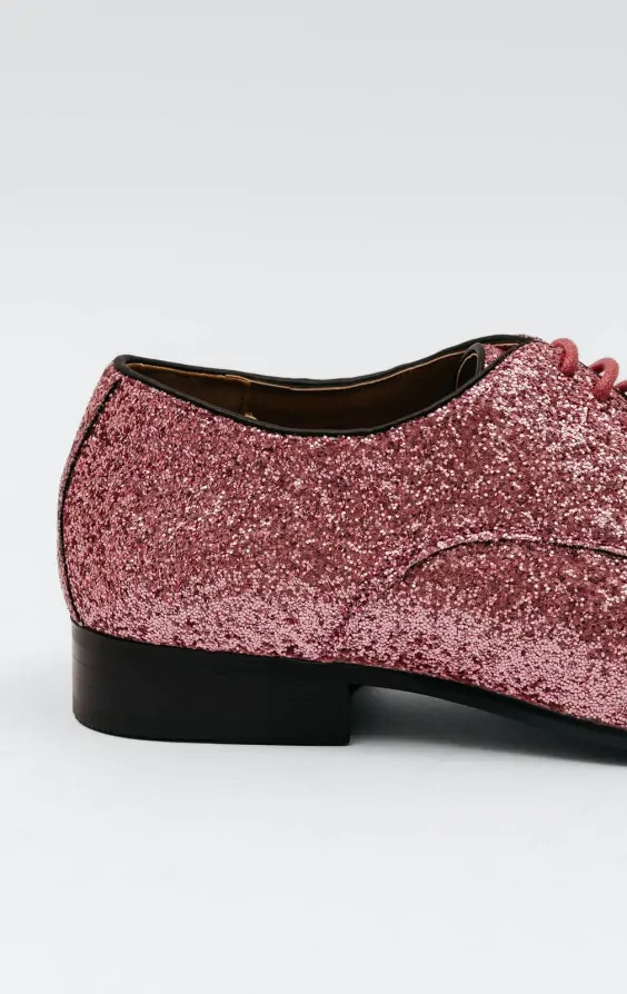 Dobell Schuhe Pink Glitzer Dobell