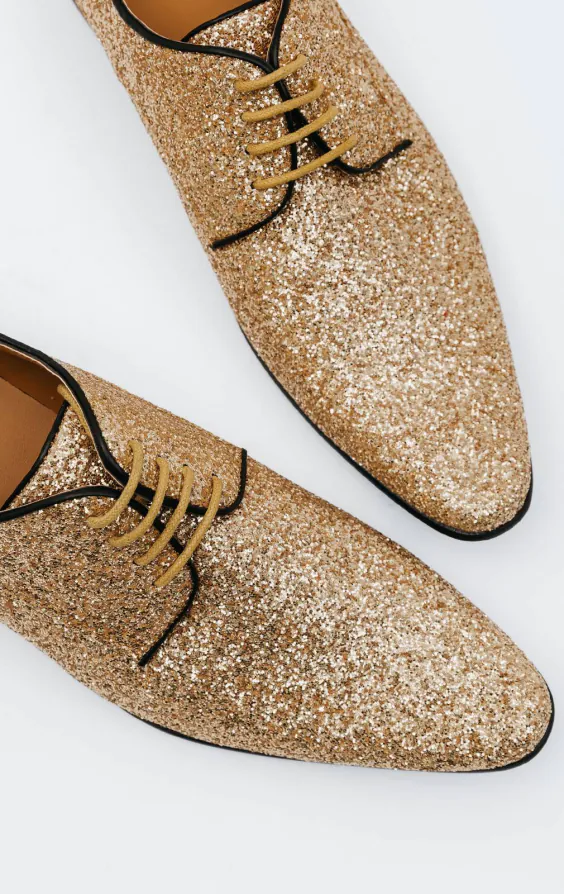 Schuhe, Gold, Glitzer - photo 1 Schuhe, Gold, Glitzer - photo 1