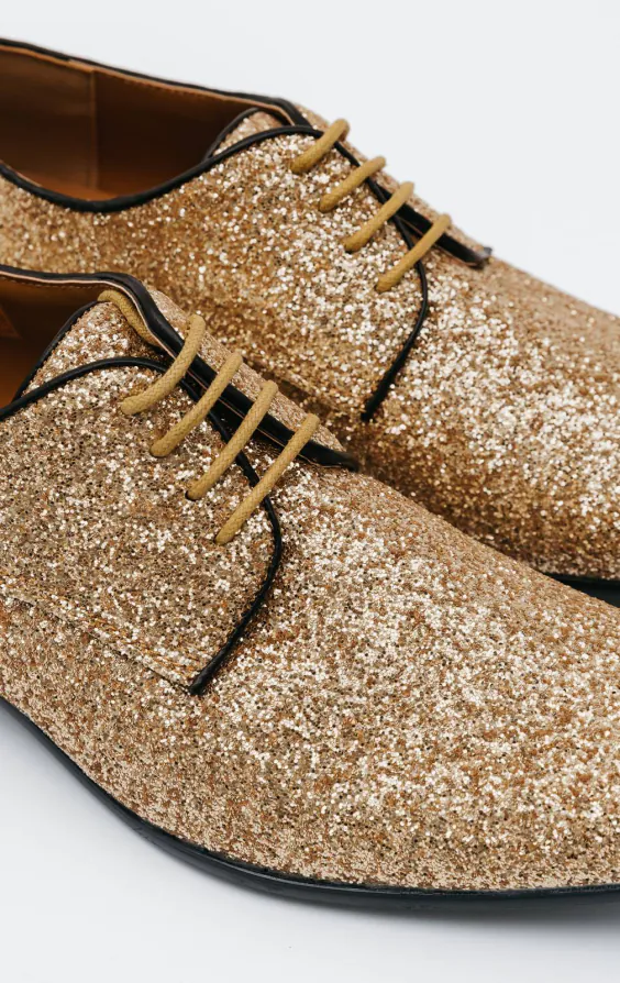 Schuhe, Gold, Glitzer - photo 3 Schuhe, Gold, Glitzer - photo 3