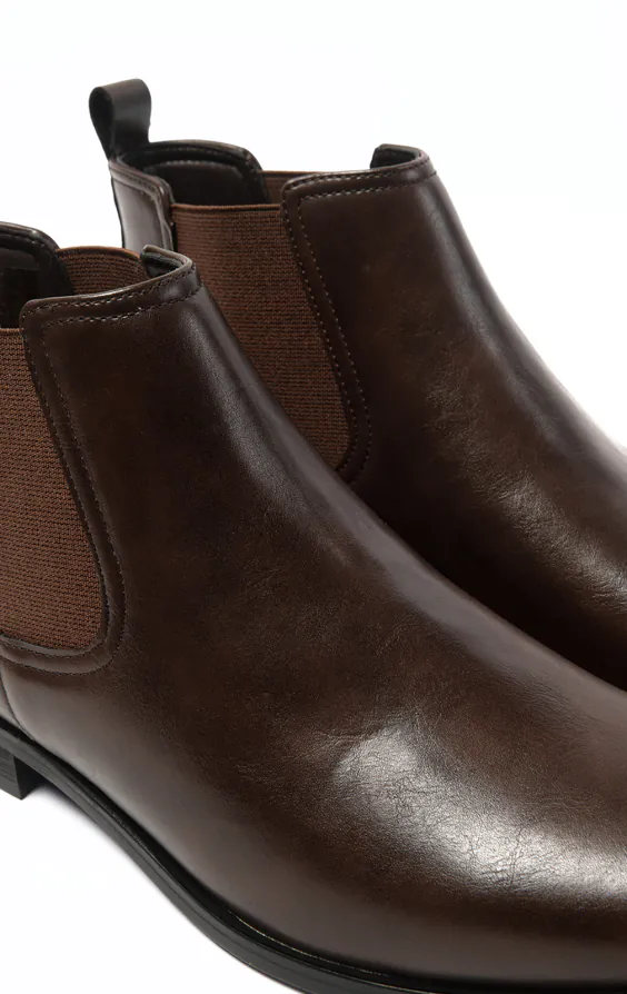 Dunkelbraune Chelsea Stiefel - photo 3