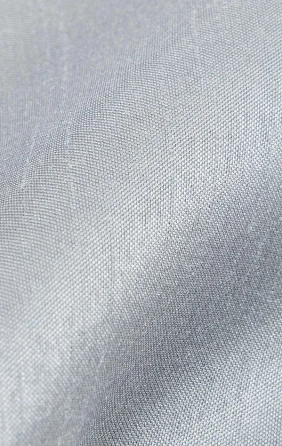 Silberfarbenes Einstecktuch, Dupion-Optik - photo 1