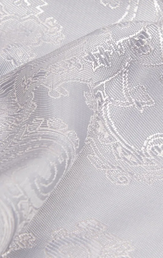 Einstecktuch, Paisley, Silber - photo 1