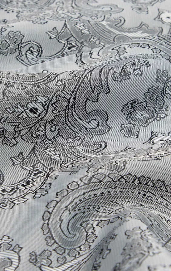Einstecktuch, Paisley, Grau - photo 1