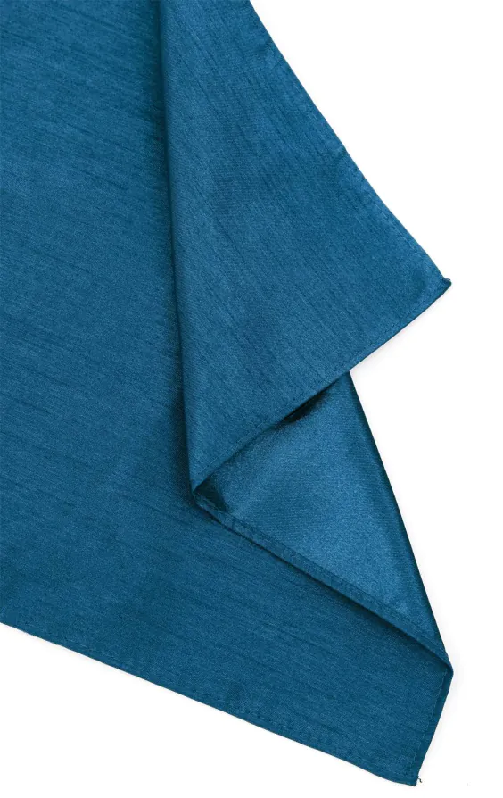 Marokkanisch Blau Einstecktuch, Dupion-Optik - photo 1