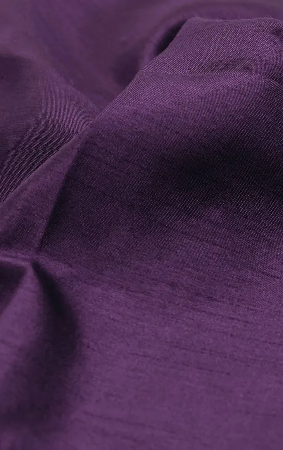 Dunkelviolett Einstecktuch, Dupion-Optik - photo 2