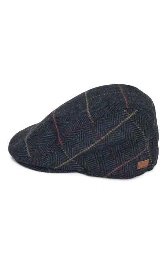 Tweed Flatcap, Dunkelblau mit Karomuster - photo 2