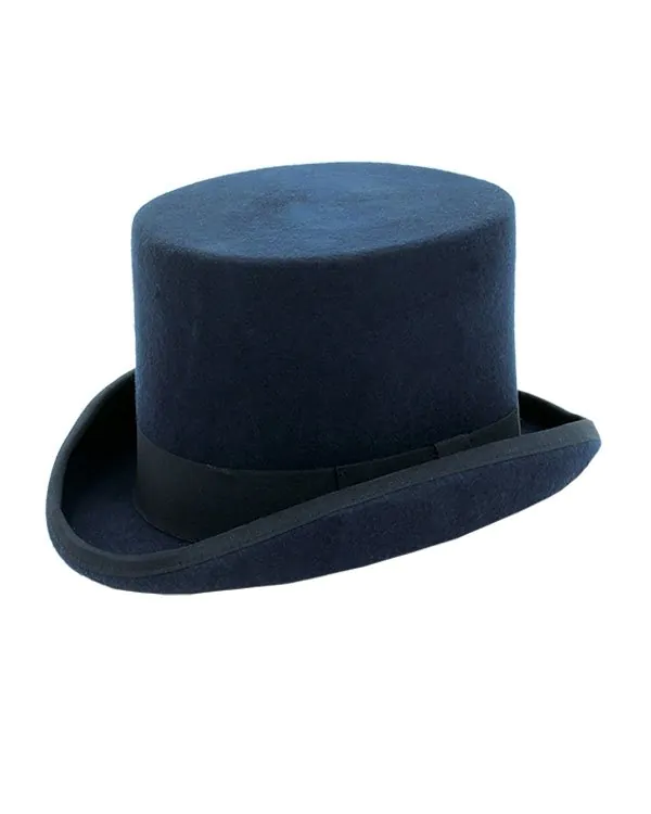 Dobell Zylinder, Marineblau, 100% Wollfilz