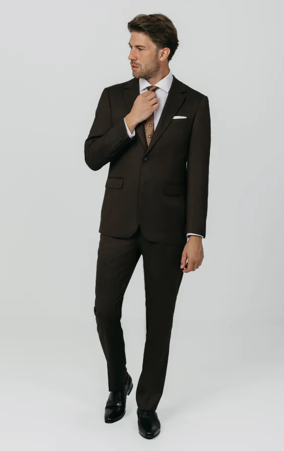 Braun Twill Anzug Jackett - photo 1 Braun Twill Anzug Jackett - photo 1