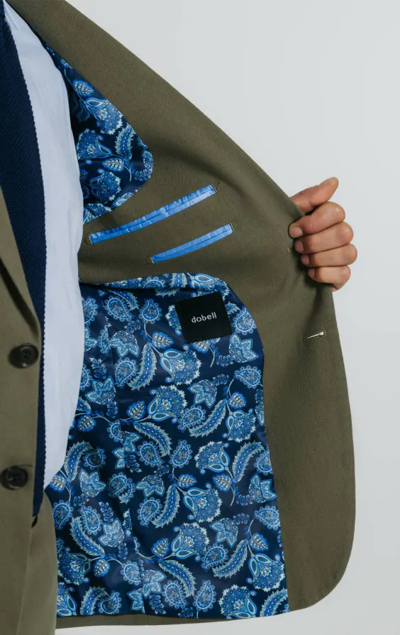Grün Anzugjacke aus Leinen-Twill - photo 5