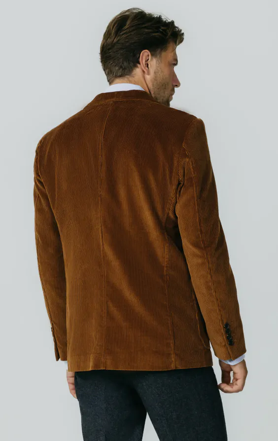 Mittelbraun Cordjacke mit aufgesetzten Taschen - photo 5