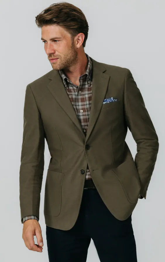 Olive Moleskin Jacke Olive Moleskin Jacke