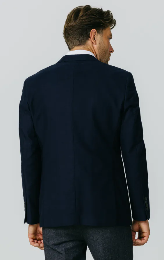 Marineblau Moleskin Jacke - photo 5