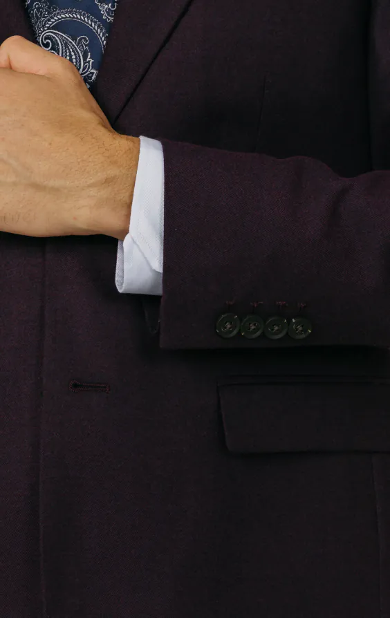 Brombeer Twill Anzug - photo 2 Brombeer Twill Anzug - photo 2
