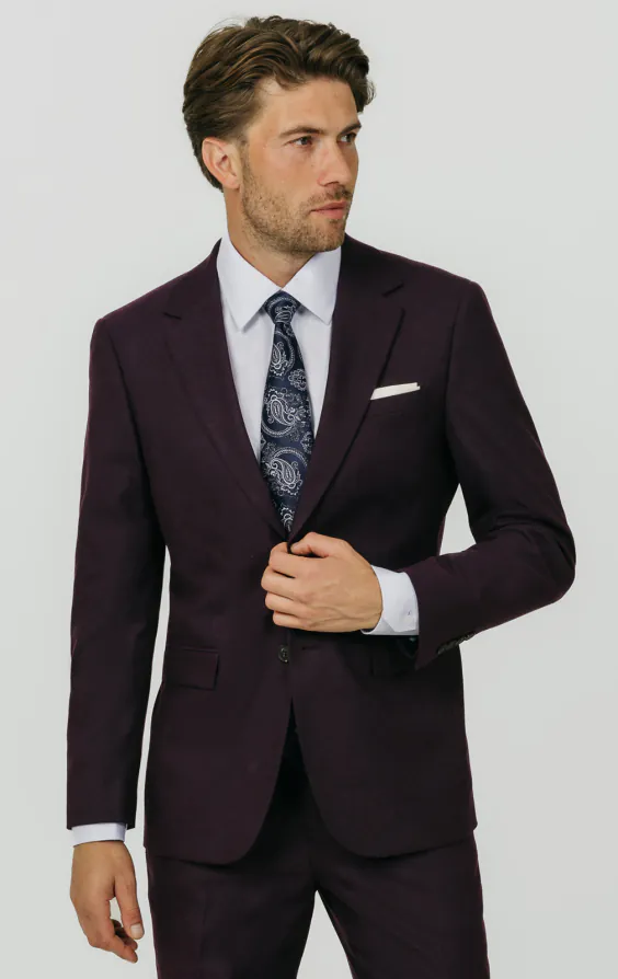 Brombeer Twill Anzugjacke Brombeer Twill Anzugjacke