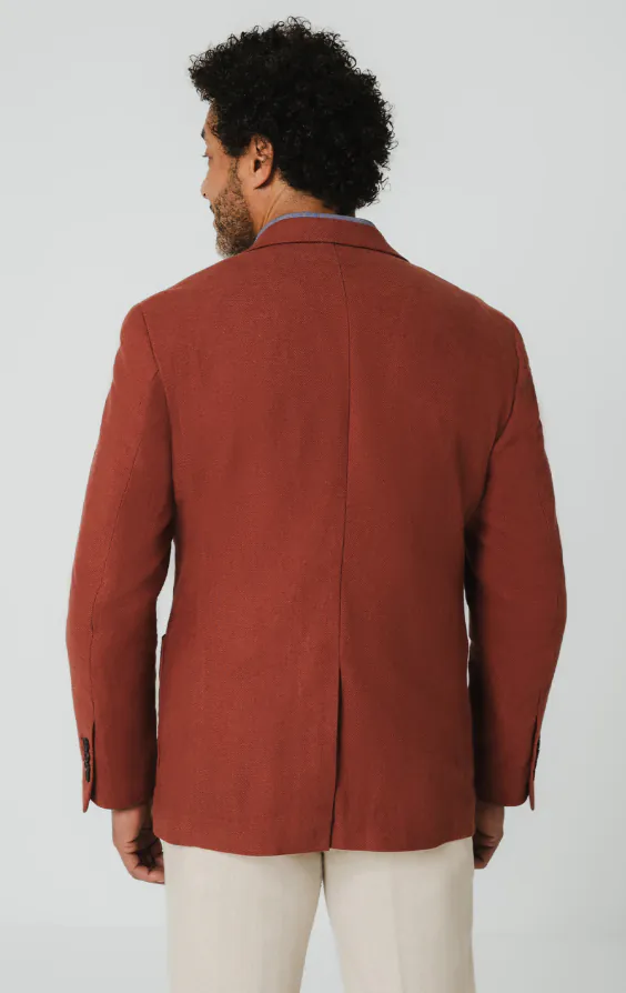 Terrakotta Jacke aus Leinen - photo 6 Terrakotta Jacke aus Leinen - photo 6