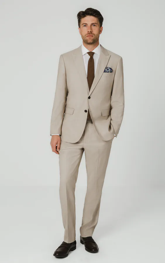 Stone Sharkskin Anzug Jackett - photo 1