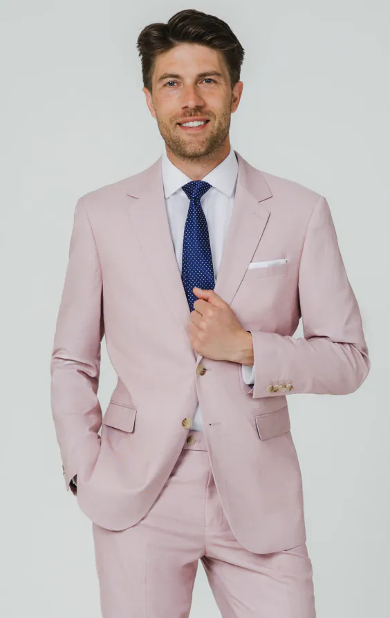 Rosa Sharkskin Anzug Jackett Rosa Sharkskin Anzug Jackett