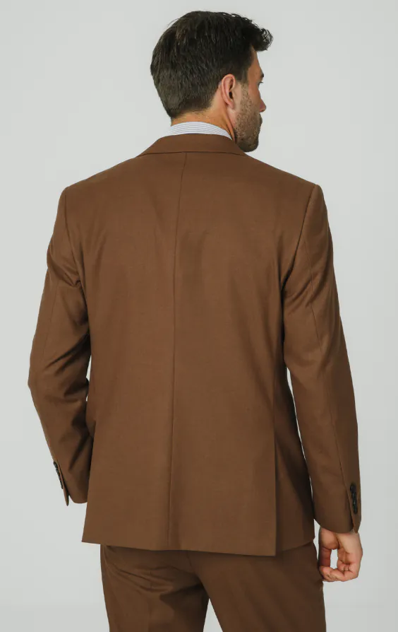 Mittelbraun Twill Anzug Jackett - photo 5 Mittelbraun Twill Anzug Jackett - photo 5