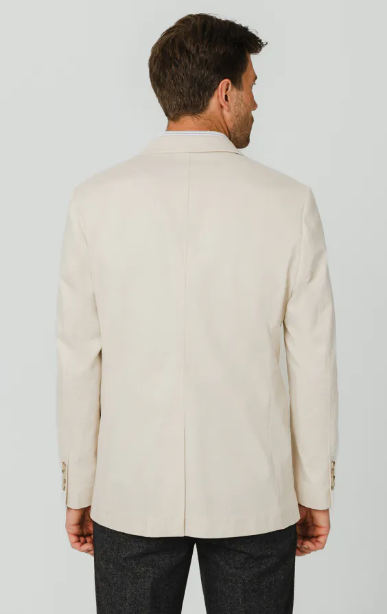 Cremefarbene Jacke aus Baumwoll-Twill - photo 5 Cremefarbene Jacke aus Baumwoll-Twill - photo 5