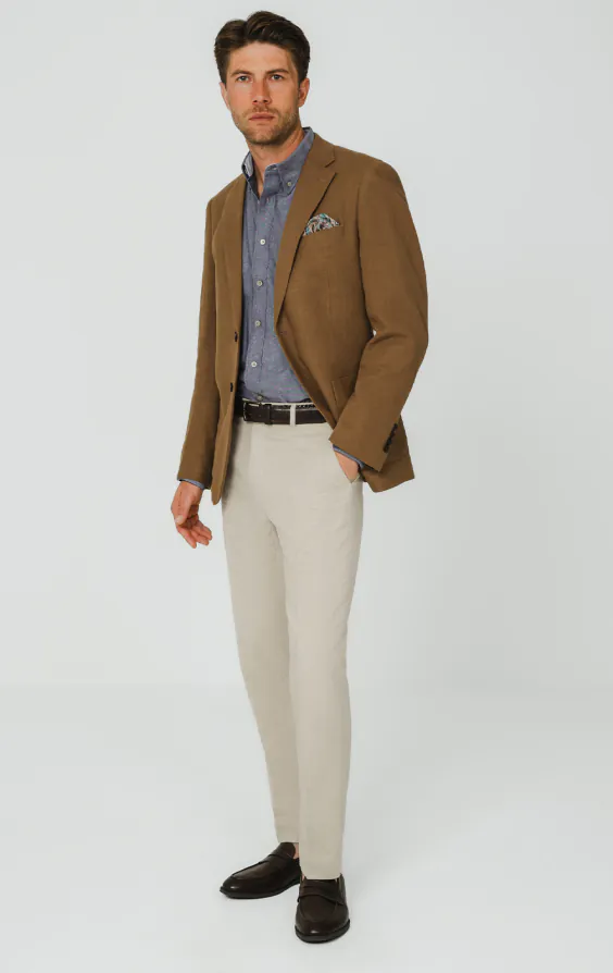 Mittelbraune Ramie-Jacke - photo 1