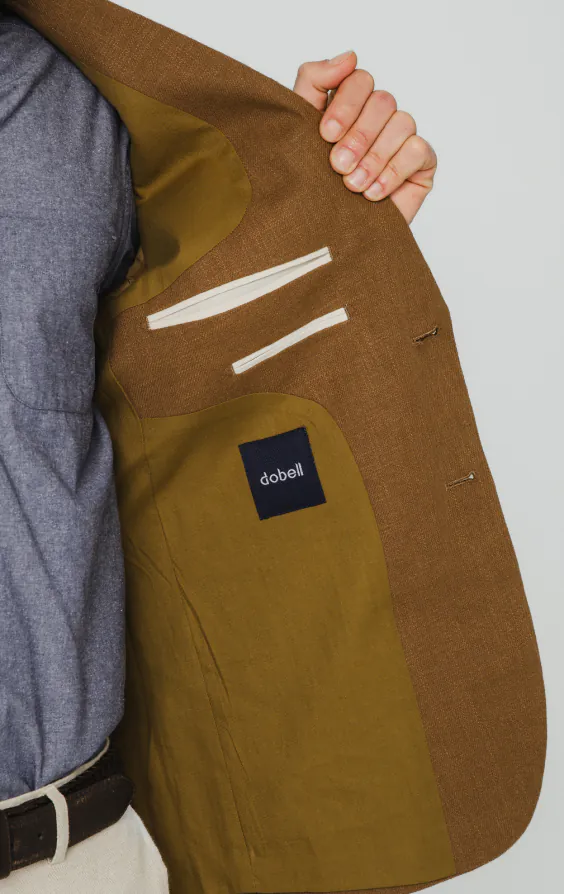 Mittelbraune Ramie-Jacke - photo 4