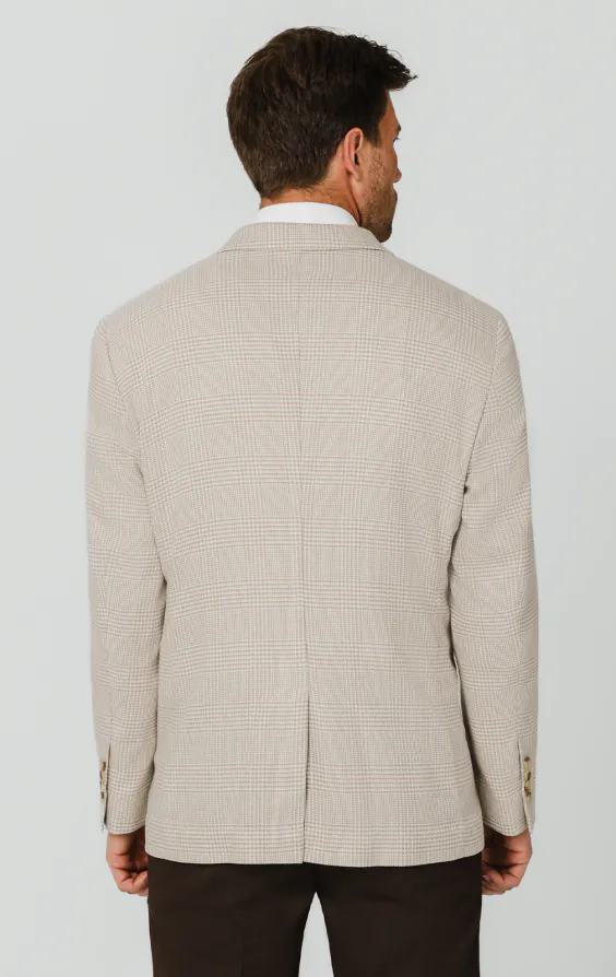 Beige Jacke mit Prince-of-Wales-Karomuster - photo 5 Beige Jacke mit Prince-of-Wales-Karomuster - photo 5