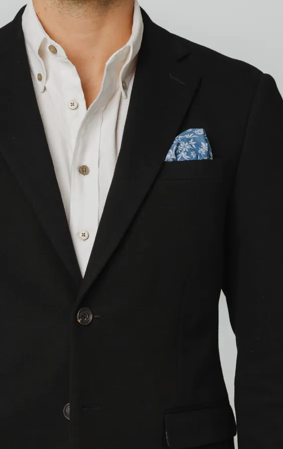 Schwarze Jacke aus Baumwollpiqué - photo 3