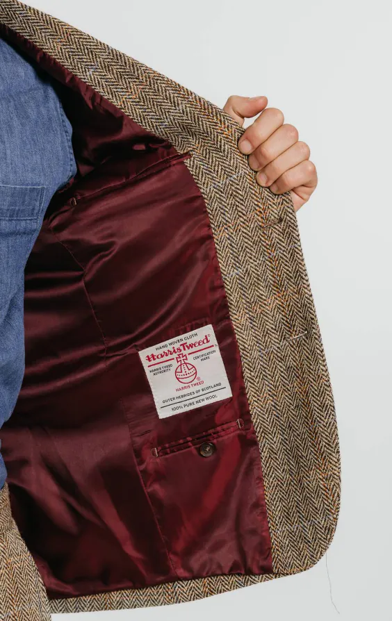 Harris Tweed Jackett, Braun, Karomuster - photo 4 Harris Tweed Jackett, Braun, Karomuster - photo 4