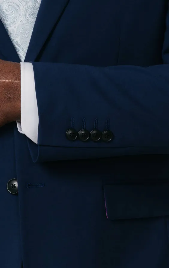 Dobell Blau Anzug Jacket - photo 2