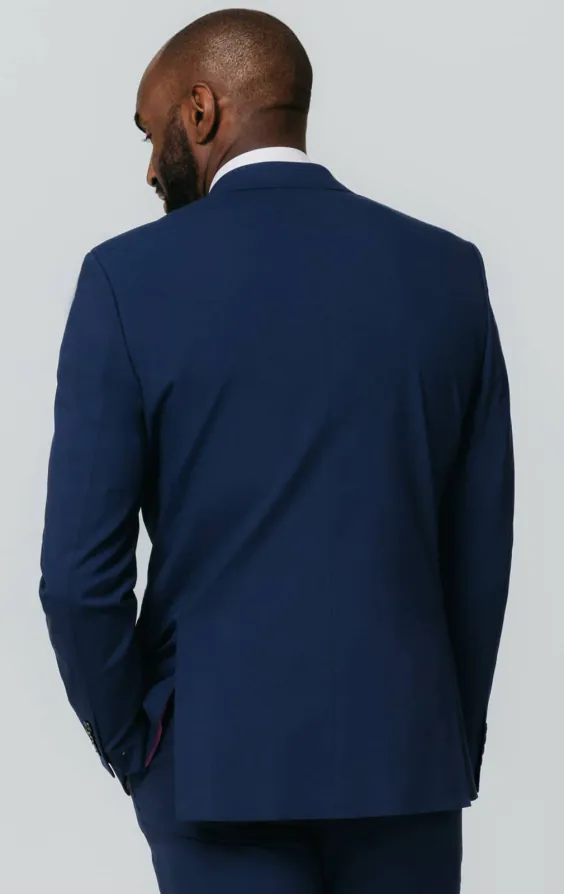 Dobell Blau Anzug Jacket - photo 5