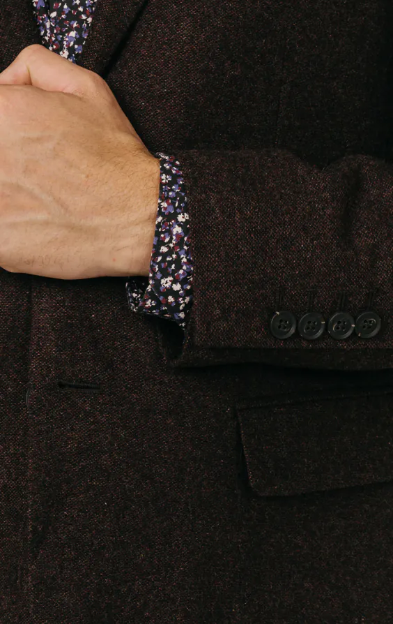 Donegal Tweed Anzug Weinrot - photo 2 Donegal Tweed Anzug Weinrot - photo 2