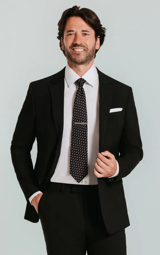 Anzug Jackett, Schwarz, Slim-Fit Anzug Jackett, Schwarz, Slim-Fit