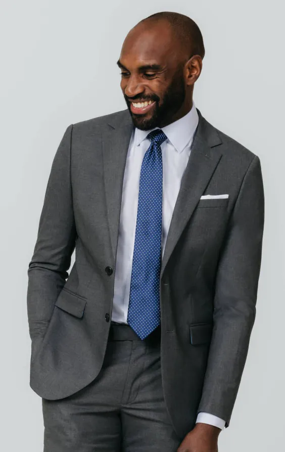 Grau Slim-Fit Anzug Jackett Grau Slim-Fit Anzug Jackett