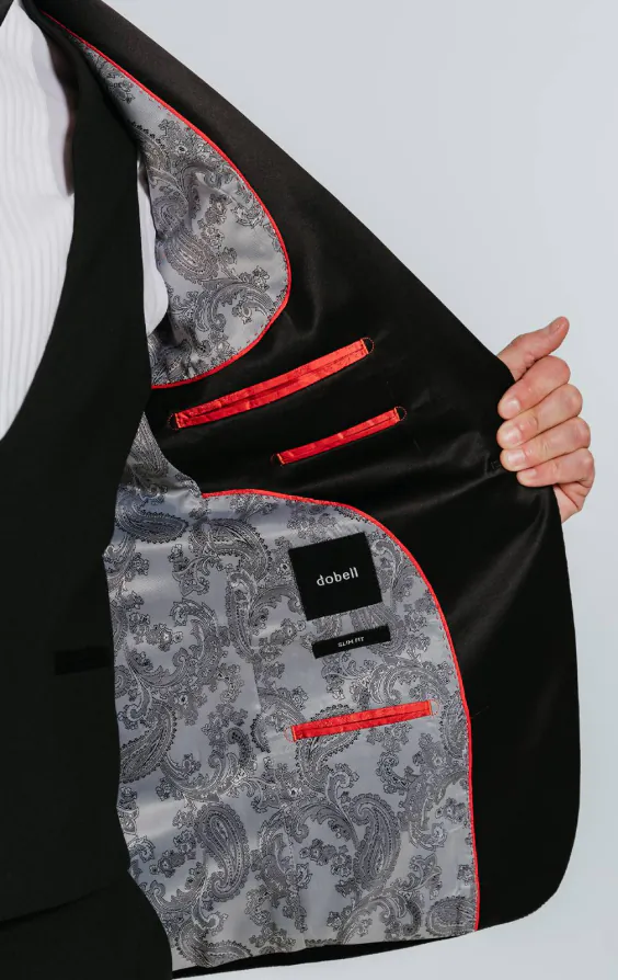 Jackett, Slim Fit, Schwarz, Samt - photo 4 Jackett, Slim Fit, Schwarz, Samt - photo 4