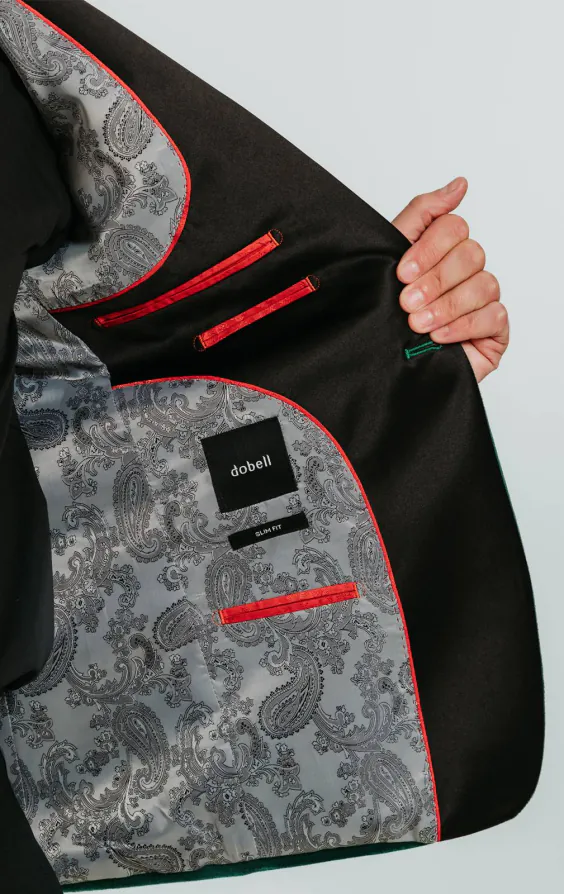 Jackett, Slim-Fit, Dunkelgrün, Samt - photo 4 Jackett, Slim-Fit, Dunkelgrün, Samt - photo 4