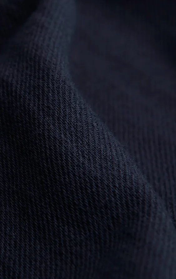 Marineblaue Weste aus Leinen-Twill - photo 4